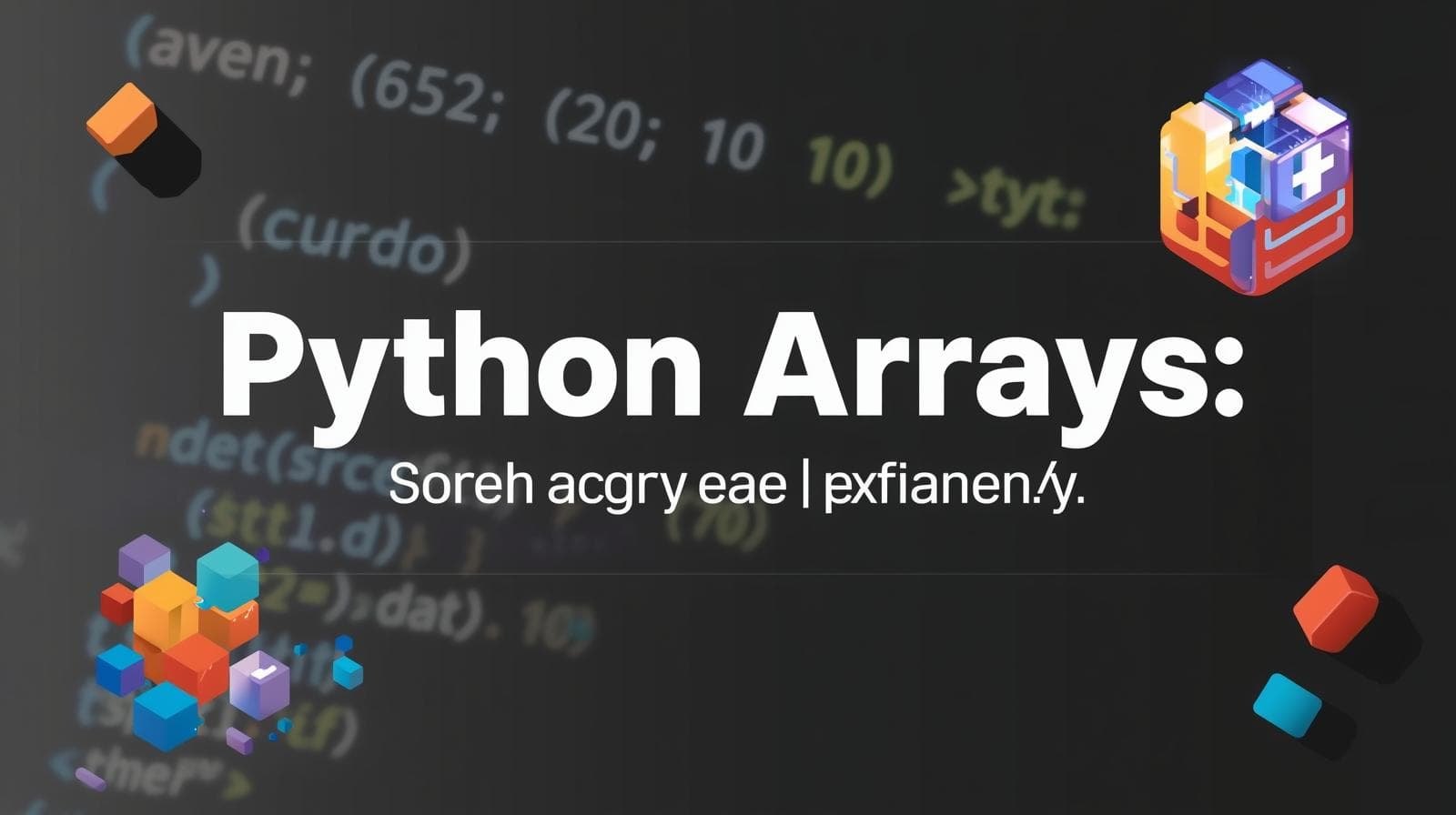 Python Arrays: A Comprehensive Guide for Beginners & Beyond