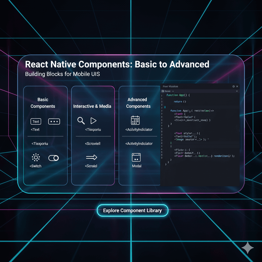 React Native Components: Your A-Z Guide from Basic to Advanced